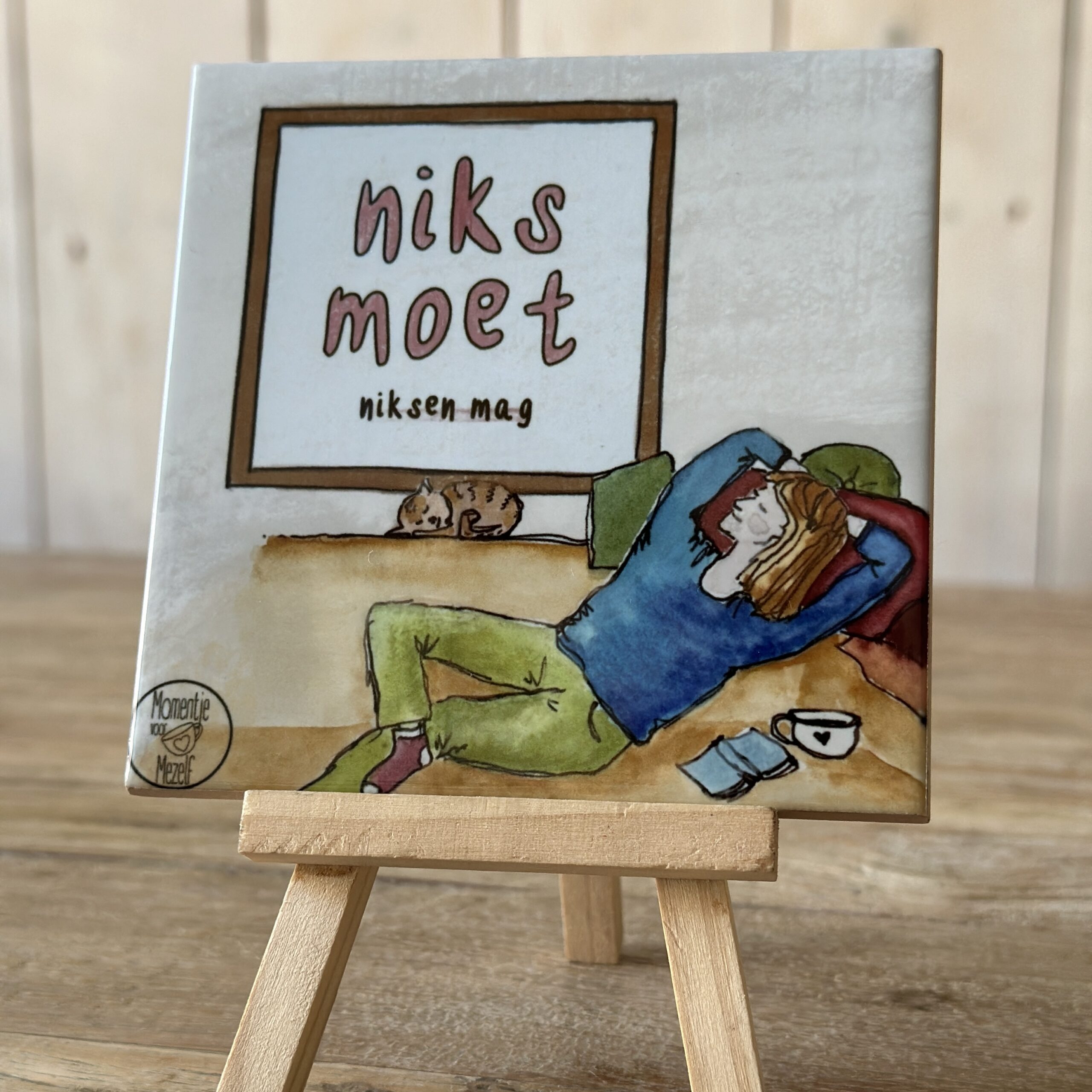 foto van het tegeltje